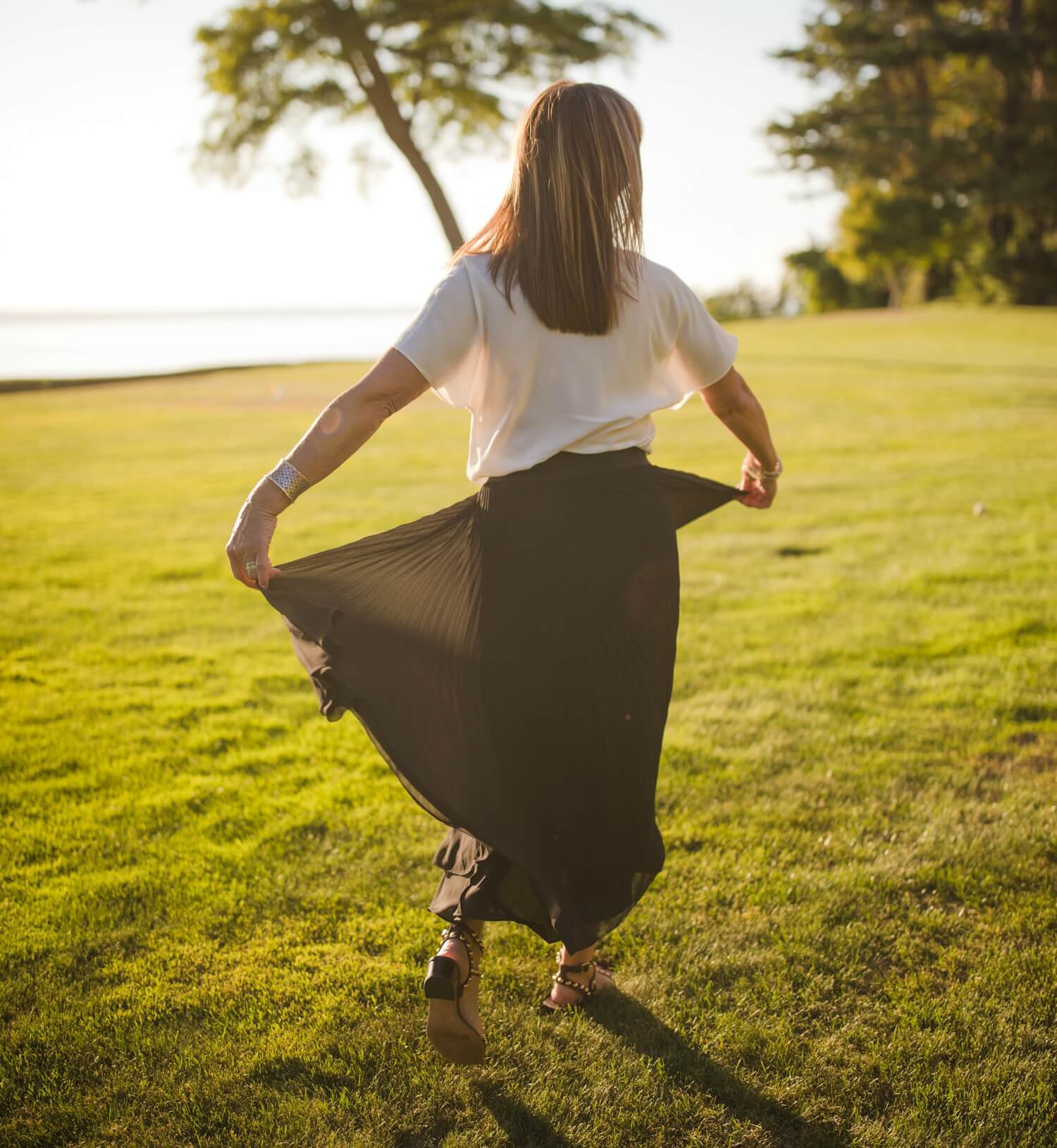 Marna Mcnaughton yoga instructor in Seattle dancing